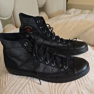 Converse Black High-Top Sneakers with Sturdy Design NWOT